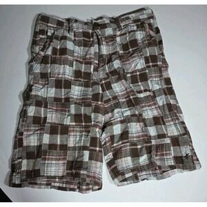 Surplus‎ Shorts Mens Size 30 Brown Patchwork Y2K Skater Punk Surf 90's Cotton